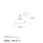 Opviq Conical - 12196 Lámpara de Pared Dorada